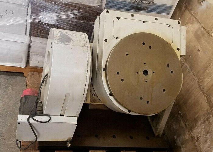 Used 14" CNC Multi Axis Rotary Table Gimbal Positioner Multi Angle Machining with Fanuc Drives