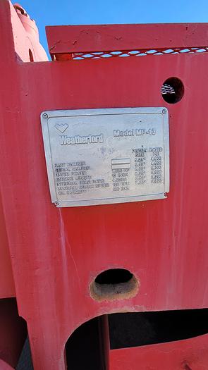 Used Weatherford MP-13 Weatherford MP-13