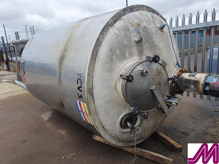 Used Shobwood Engineering 5,000 Litre Jacketed & Agitated Yeast Collection Vessel