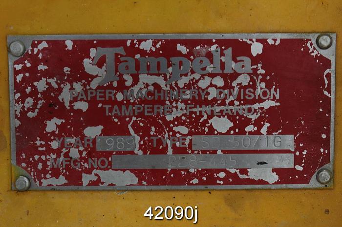 Used Tampella SD50/1G Side Mount Pulping Element, 8-Vane 50" Rotor #42090