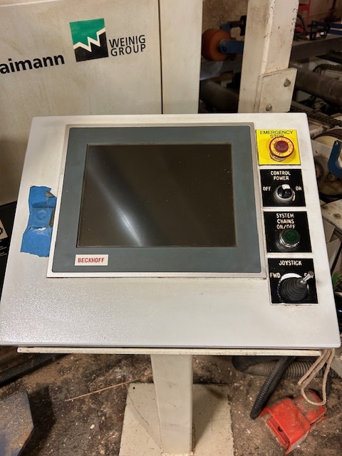 Used 2007 Weinig Raimann ProfiRip KM310M Gang Rip Saw (w/ 2 moving blades + 1 fixed blade and ValuRip III Plus Infeed)