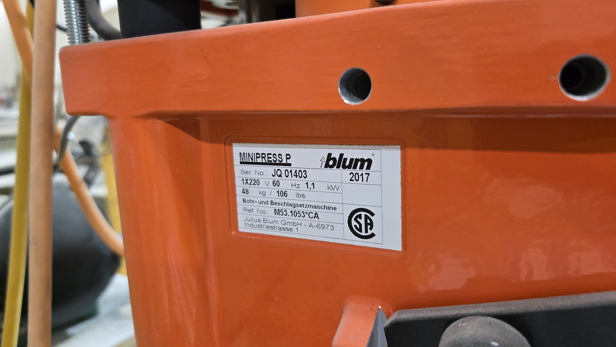 Used 2017 Blum Minipress P