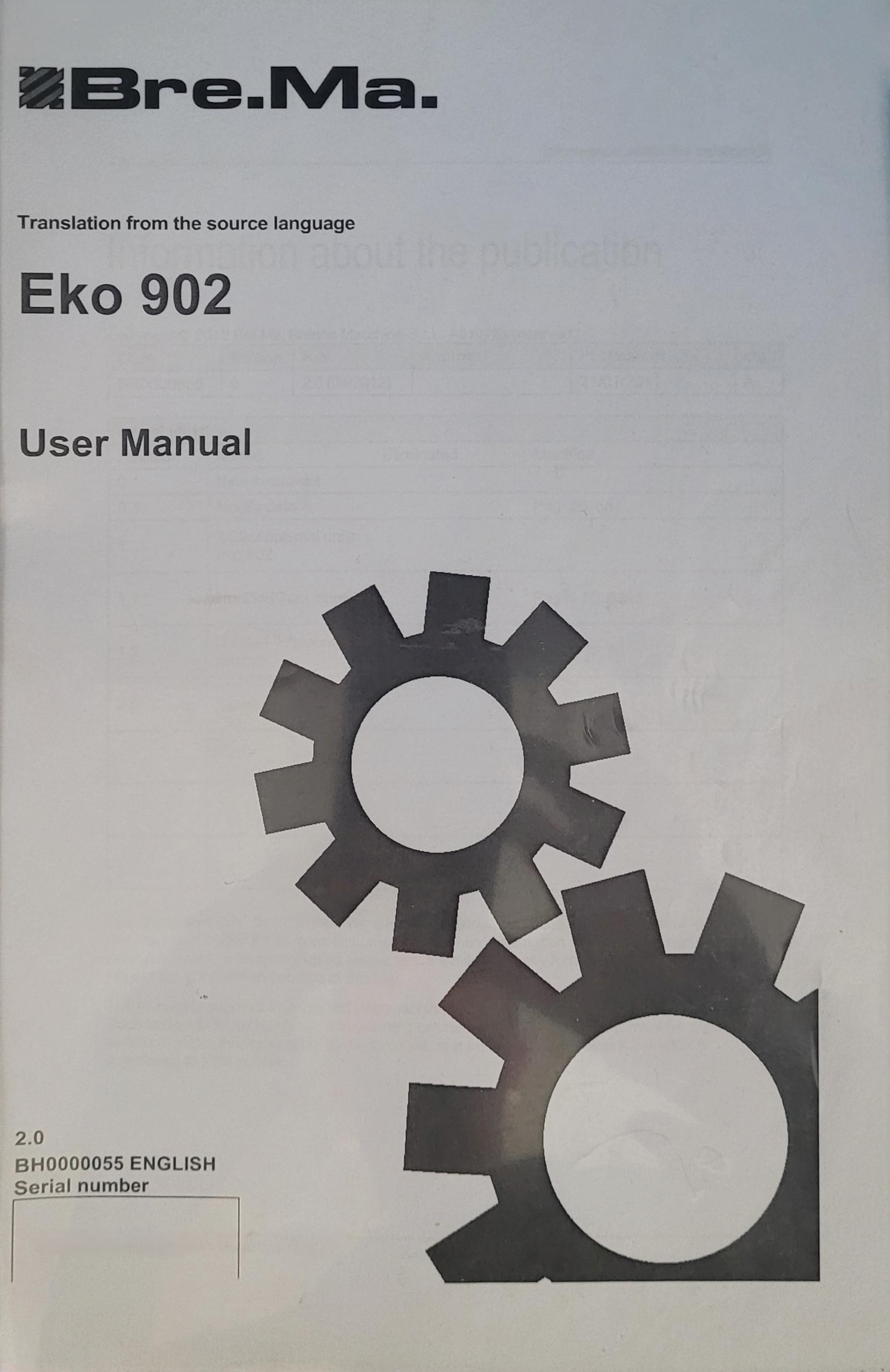 Used 2013 Biesse Bre.Ma. EKO 902 CNC Vertical Drilling and Dowel Inserting Machine