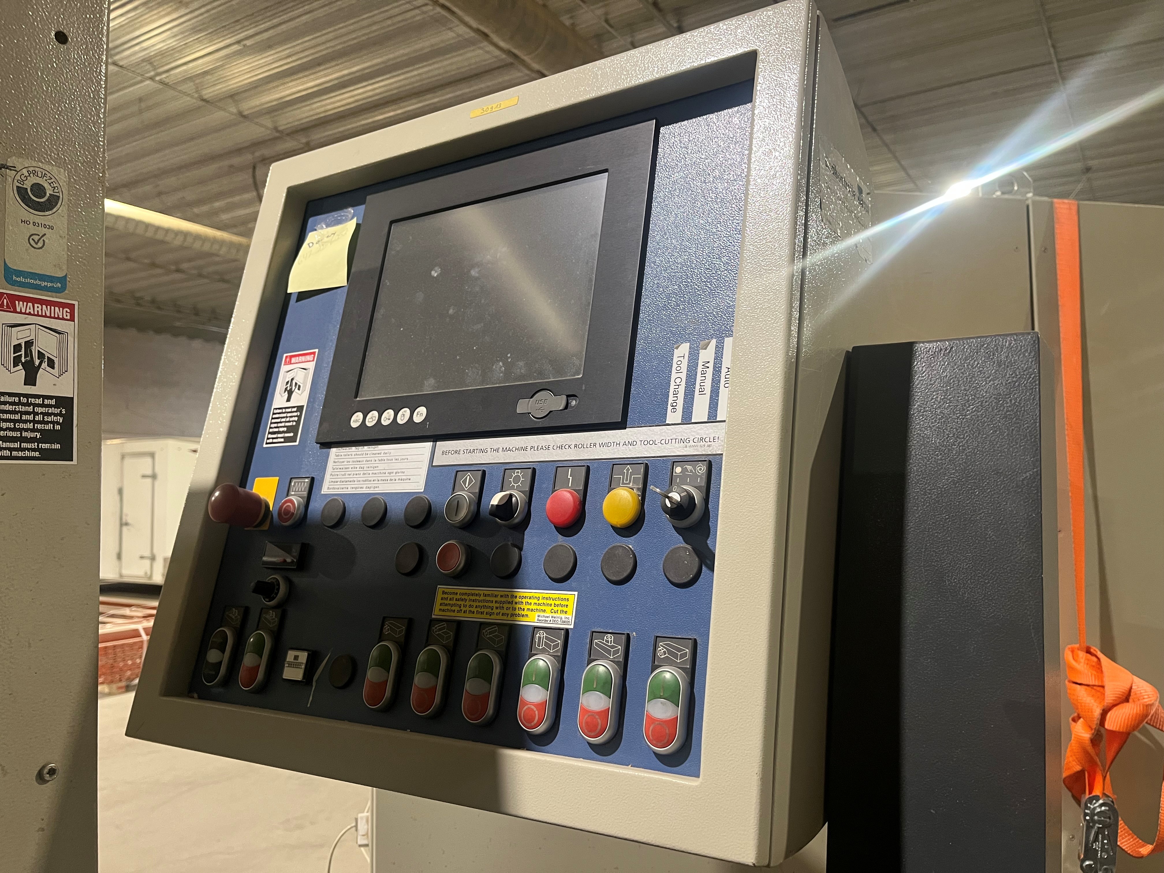 Used 2005 Weinig  Powermat 1000 6-Head Moulder With Assorment of Cutterheads