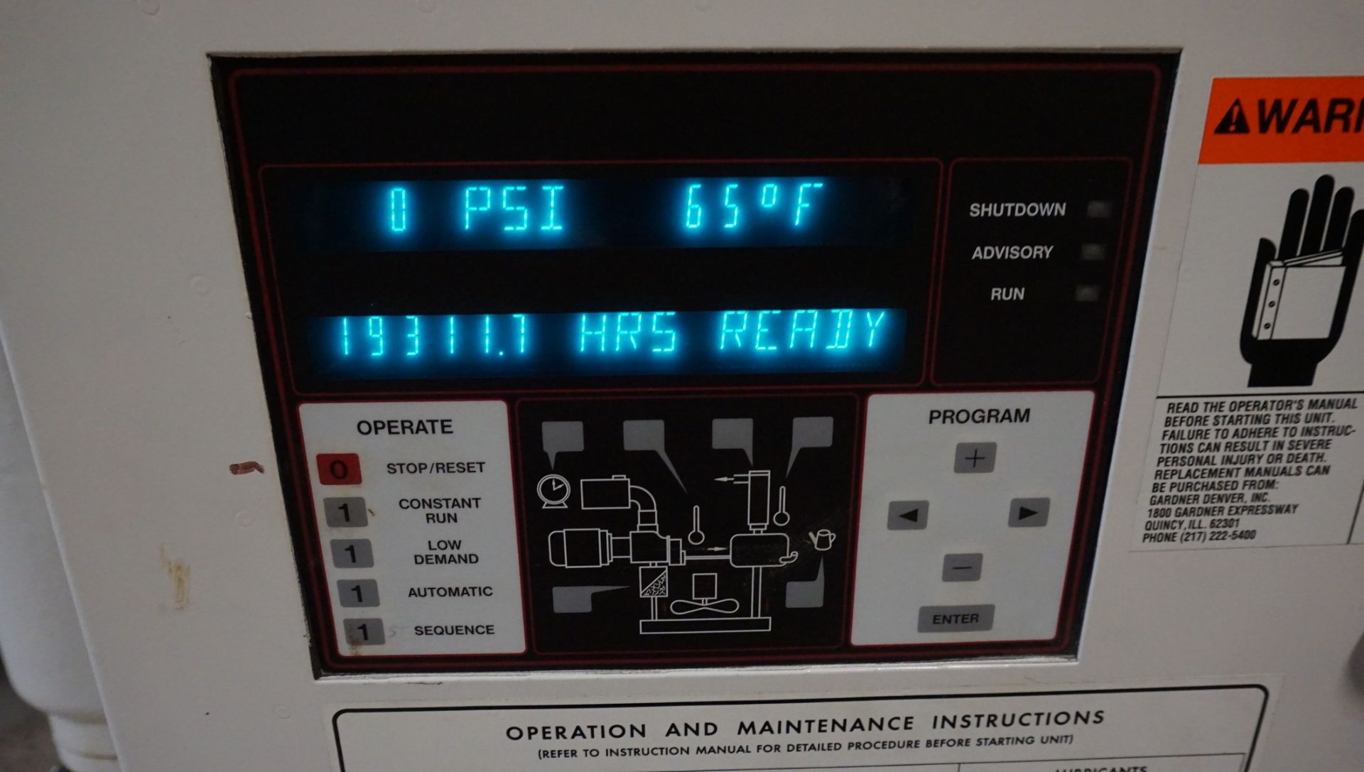 Used Gardner Denver EBP99J 100-HP Air Compressor