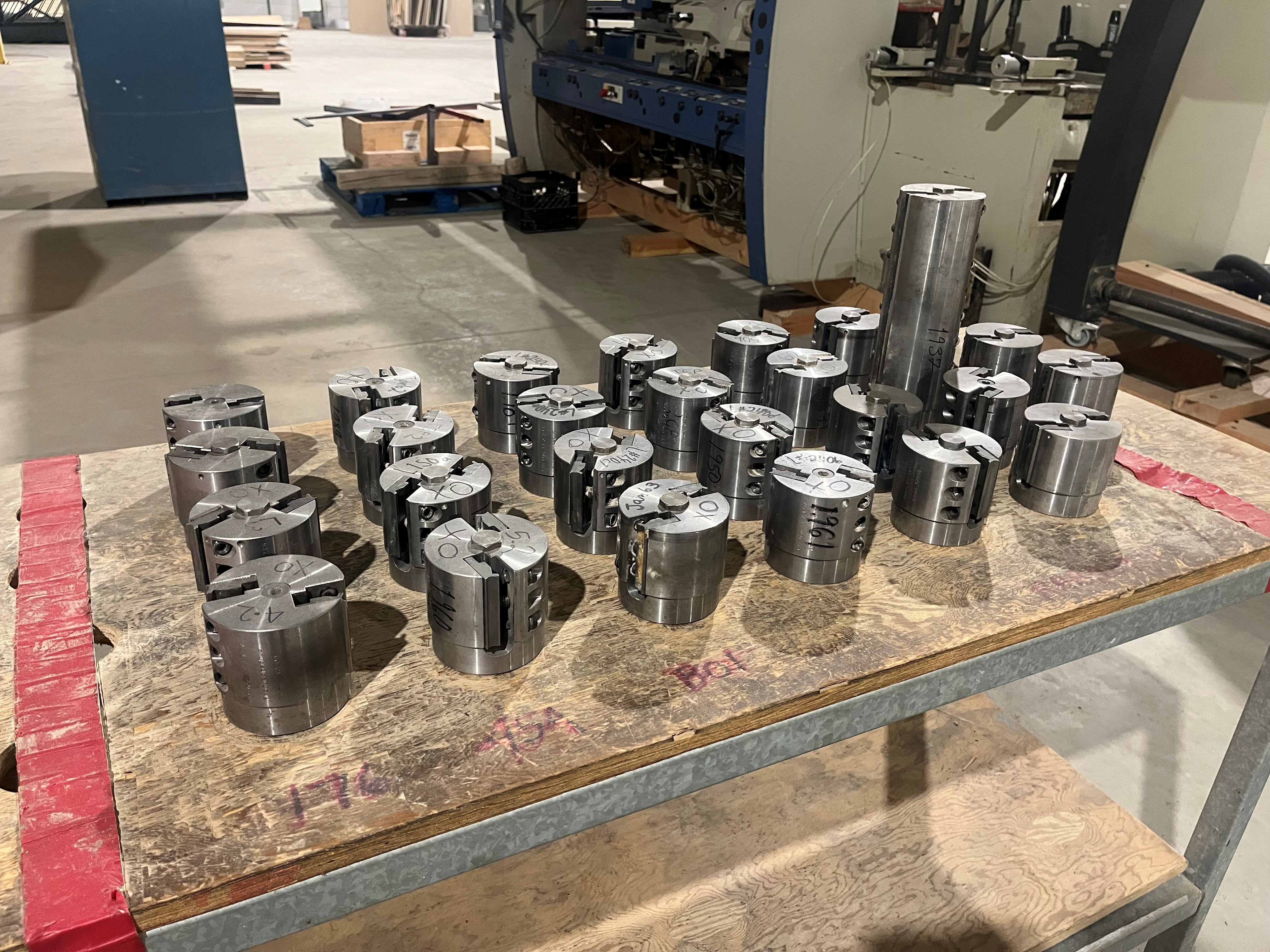 Used 2005 Weinig  Powermat 1000 6-Head Moulder With Assorment of Cutterheads