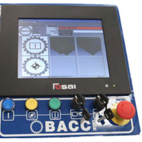 Used Bacci BMT 4-axis CNC end profilng machine