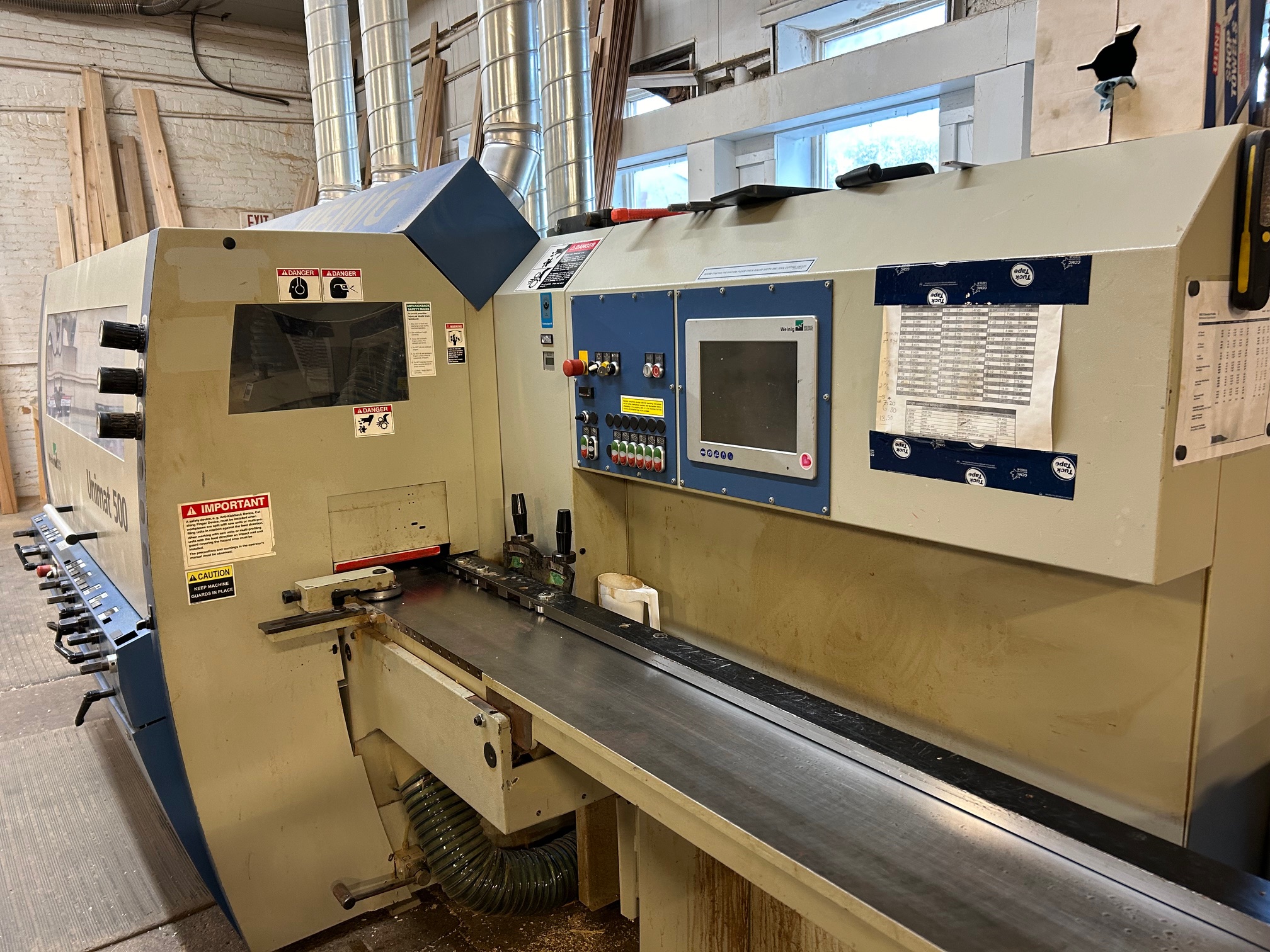 Used 2004 Weinig Unimat 500 6 Head Moulder