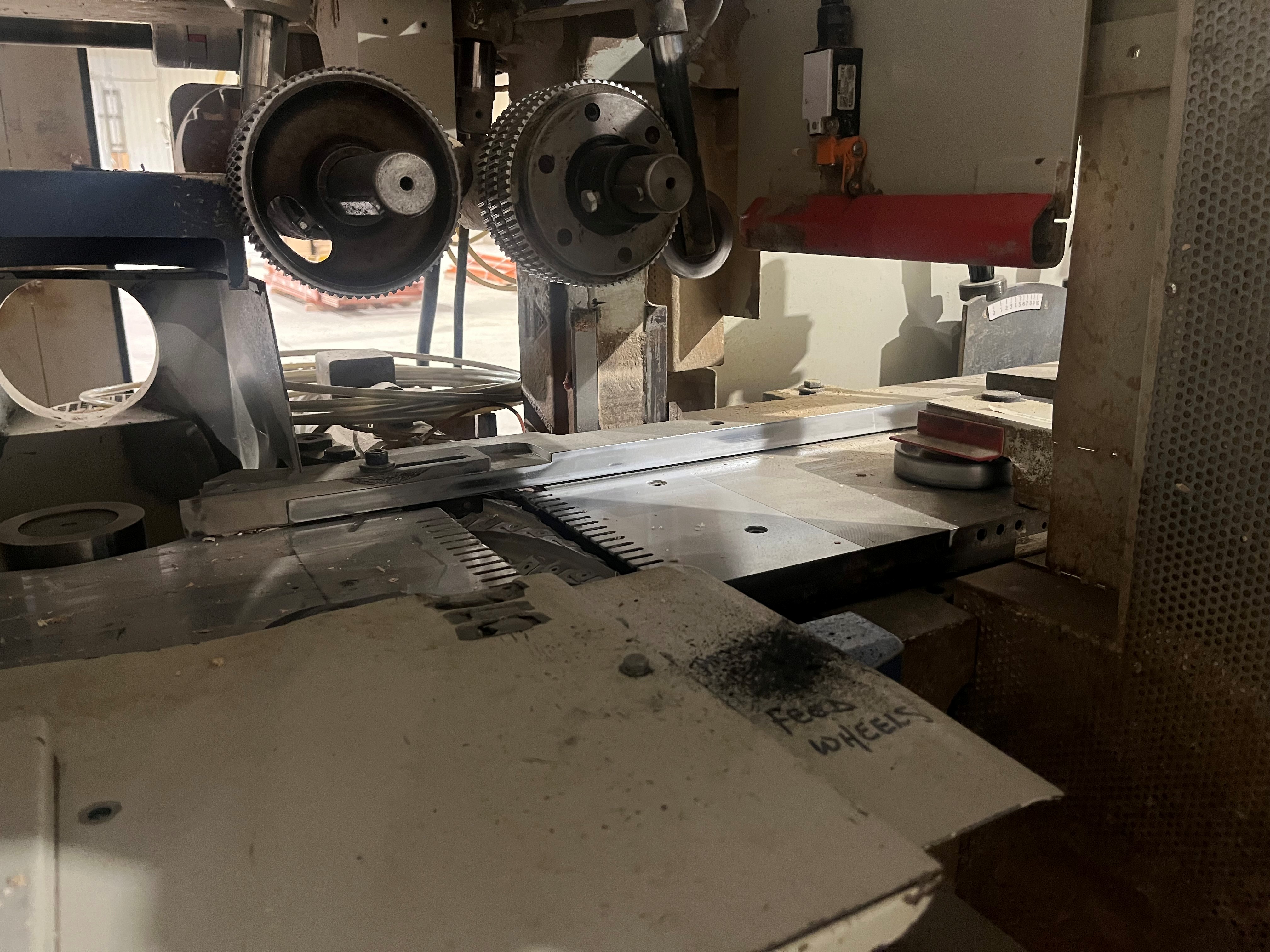 Used 2005 Weinig  Powermat 1000 6-Head Moulder With Assorment of Cutterheads