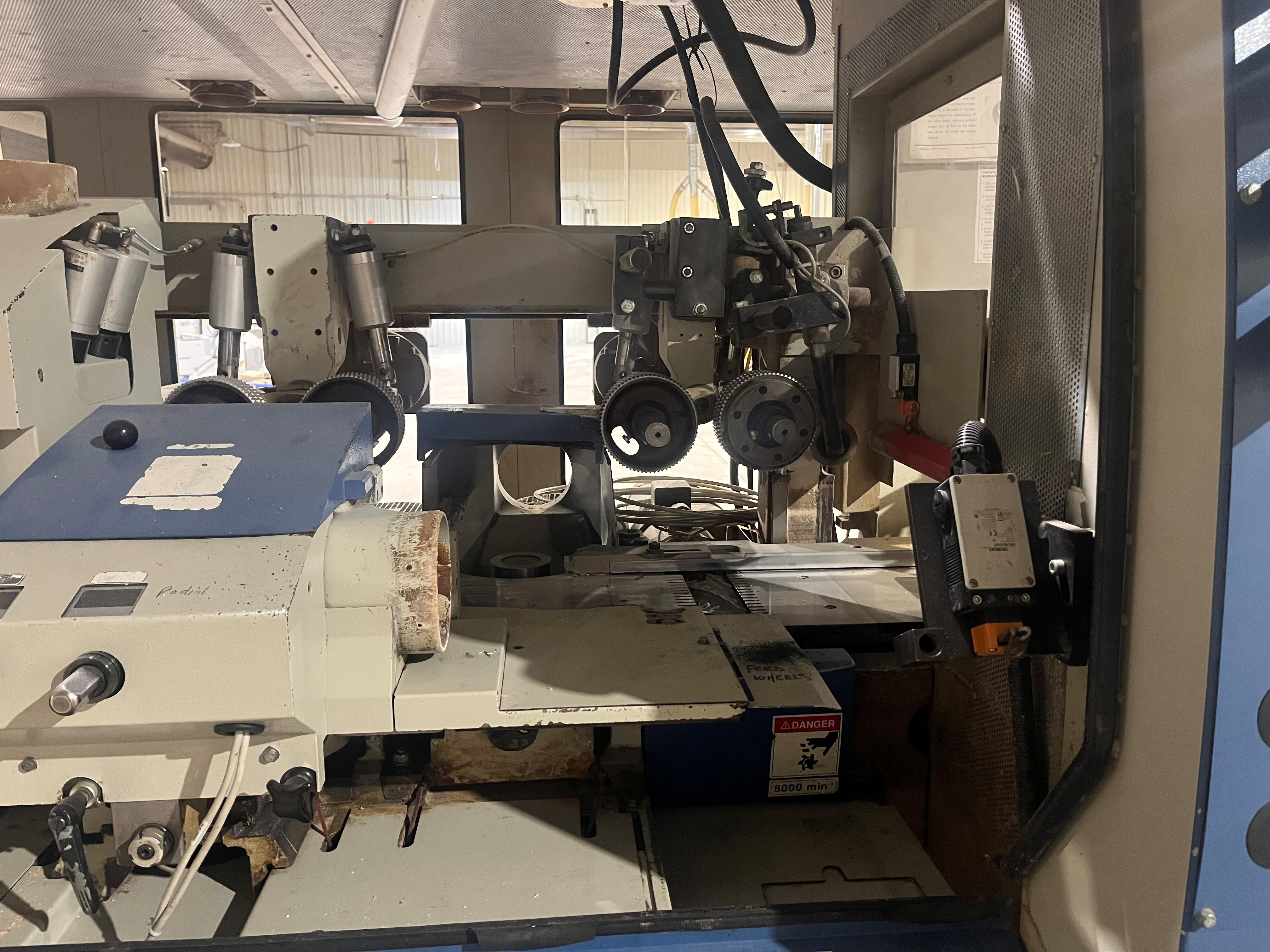 Used 2005 Weinig  Powermat 1000 6-Head Moulder With Assorment of Cutterheads