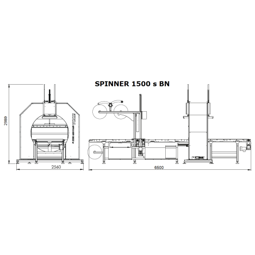 Refurbished Edda Spinner 1500 S BN Horizontal Wrapping Machine