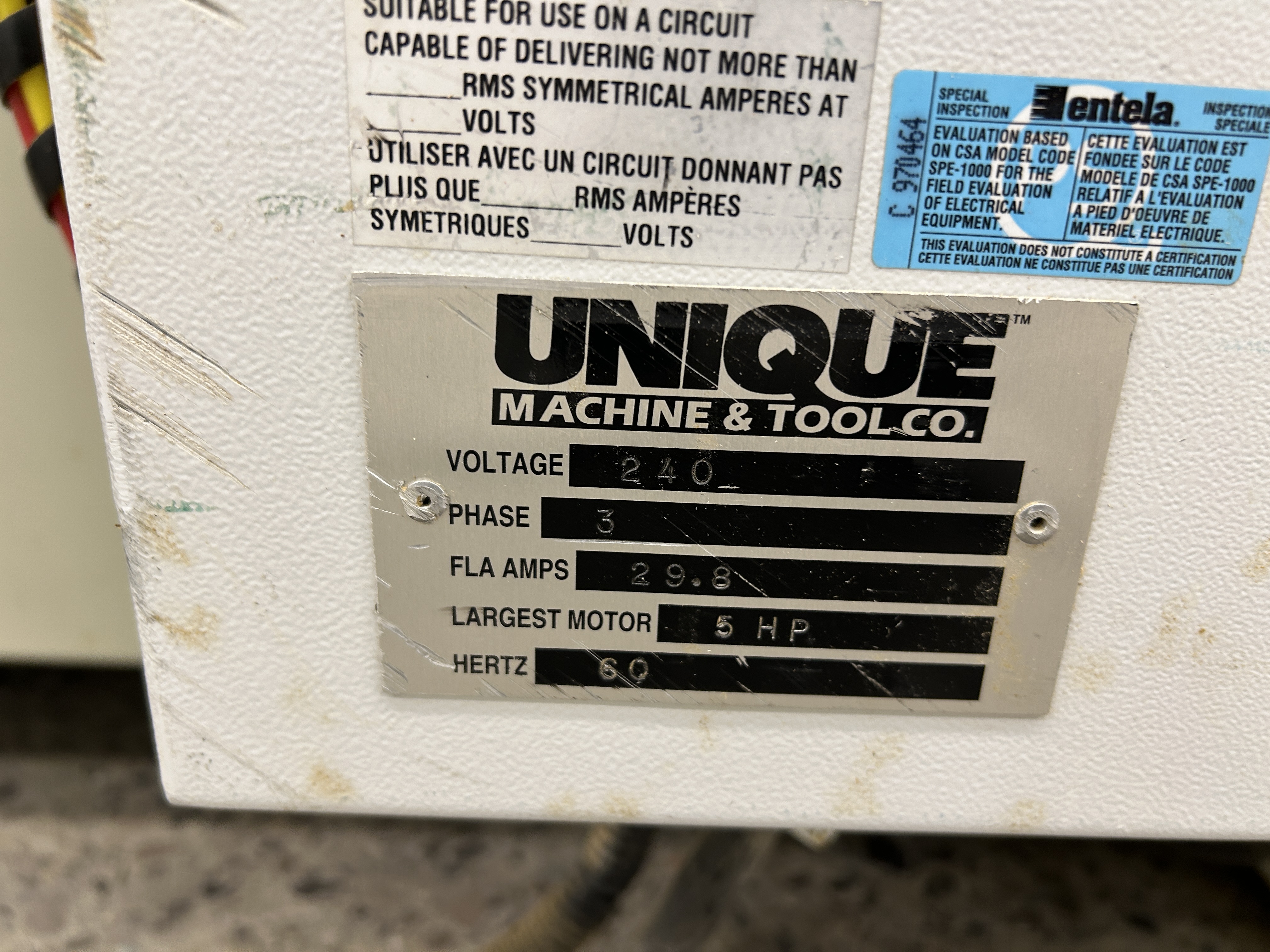 Used Unique 313 Mitre Door Machine