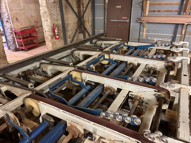 Used 2007 Weinig Raimann ProfiRip KM310M Gang Rip Saw (w/ 2 moving blades + 1 fixed blade and ValuRip III Plus Infeed)