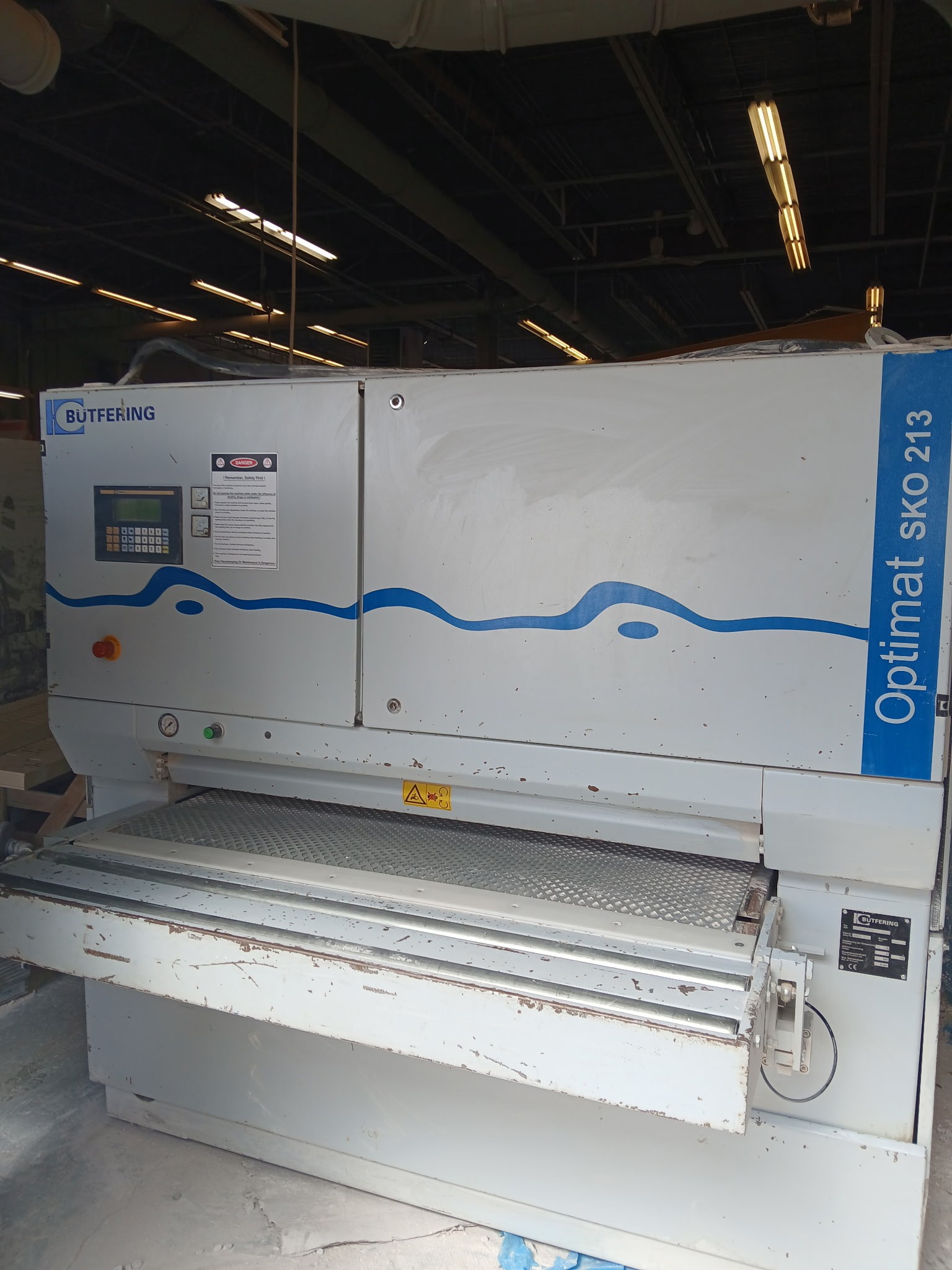 Used  50”  Homag HOMAG Optimat 2-Head Wide Belt Sander