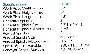Used Opti-Sand L202 Linear Moulding Sander