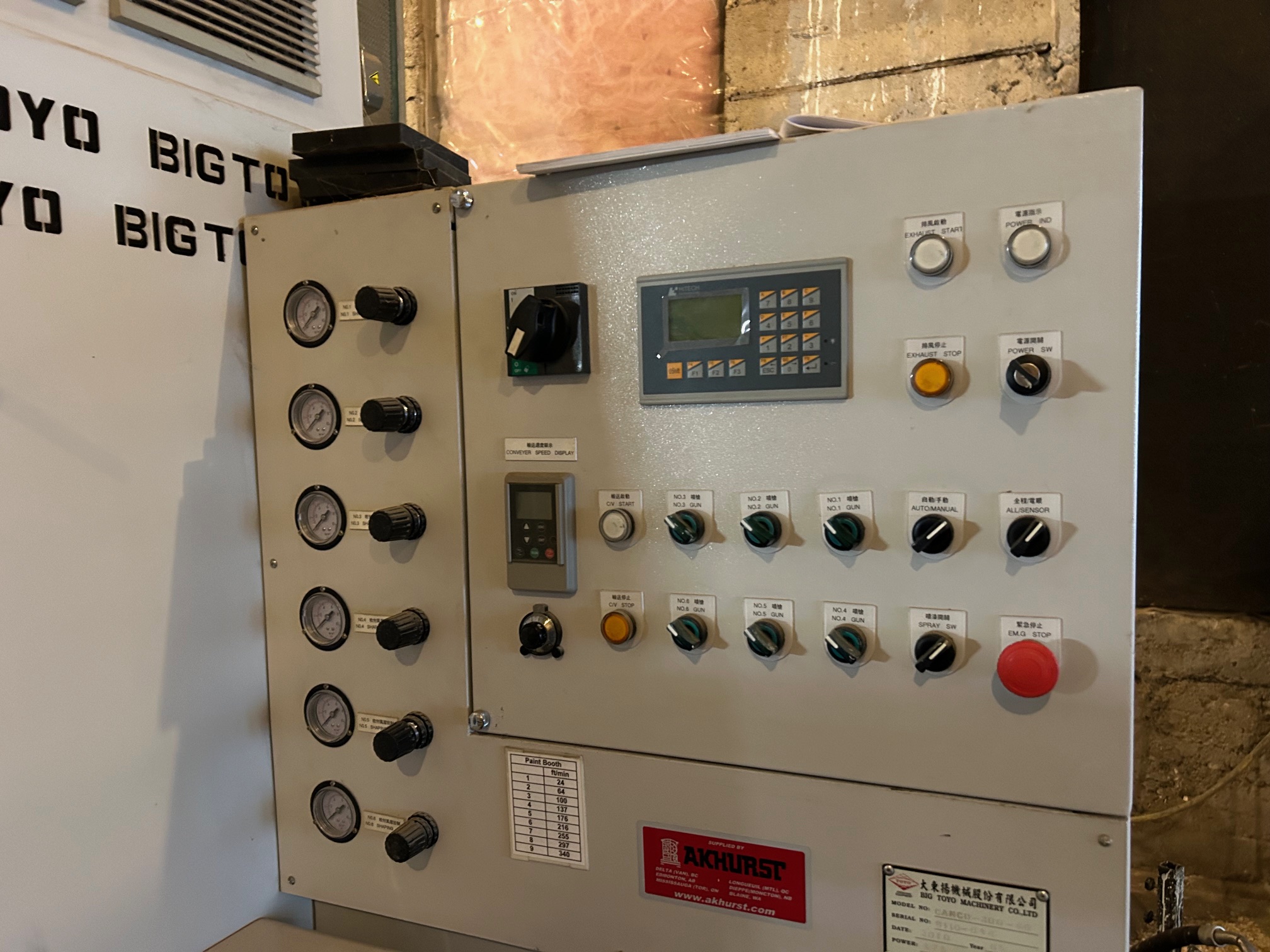 Used 2010 Cantek / BigToyo Sprater / Graco Airless Refit Linear Spray Line