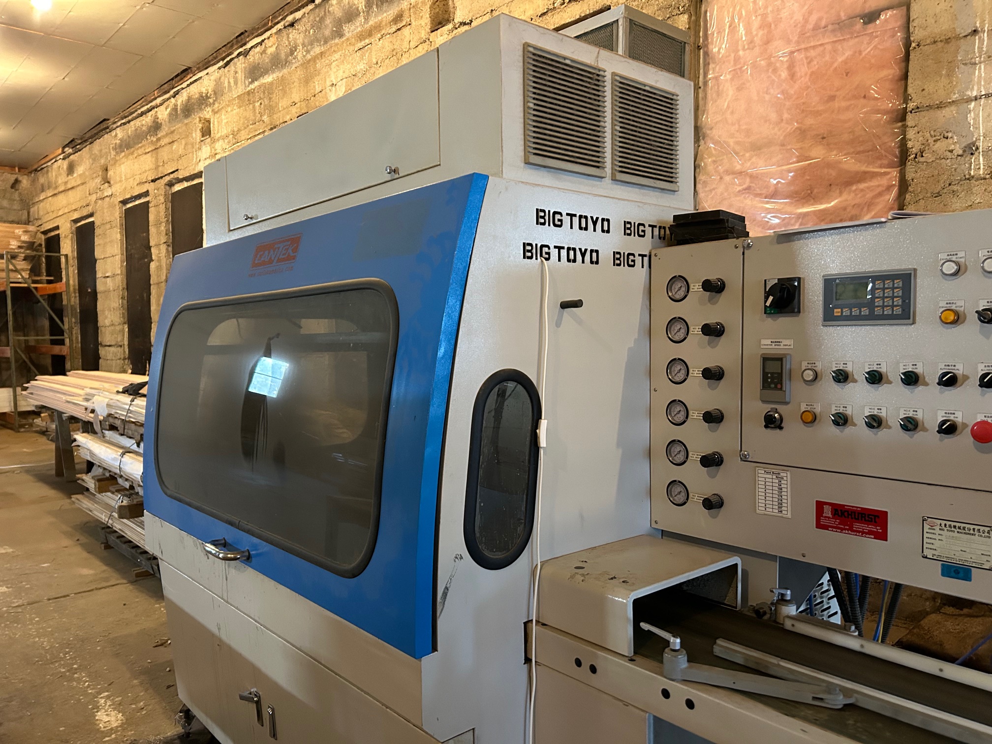 Used 2010 Cantek / BigToyo Sprater / Graco Airless Refit Linear Spray Line