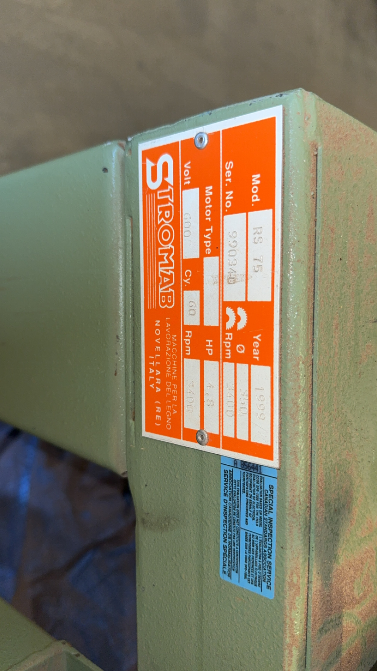 Used 1999 Stromab RS 75 Radial Arm Saw