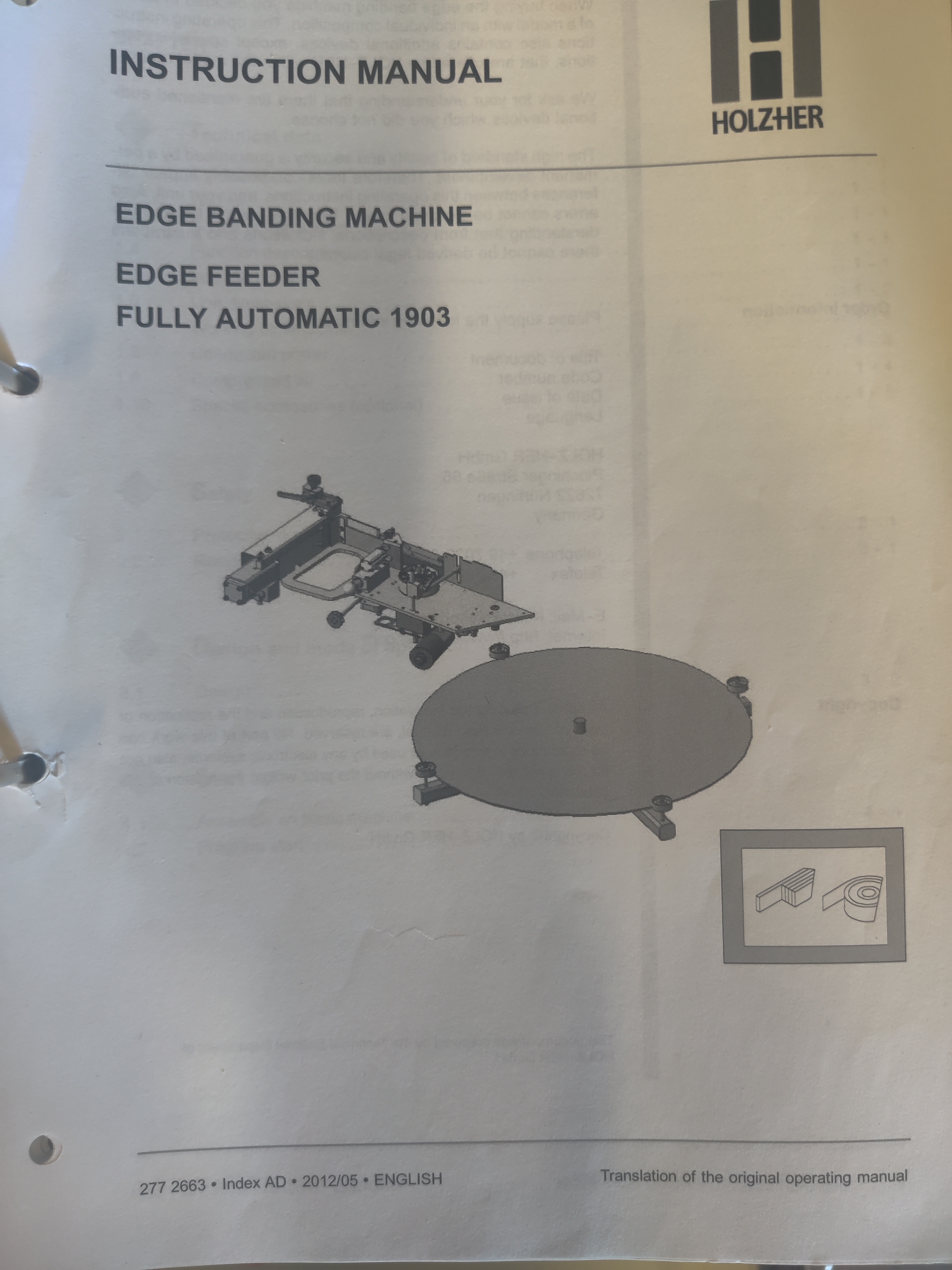 Used Holz-Her Auriga 1308XL Edgebander