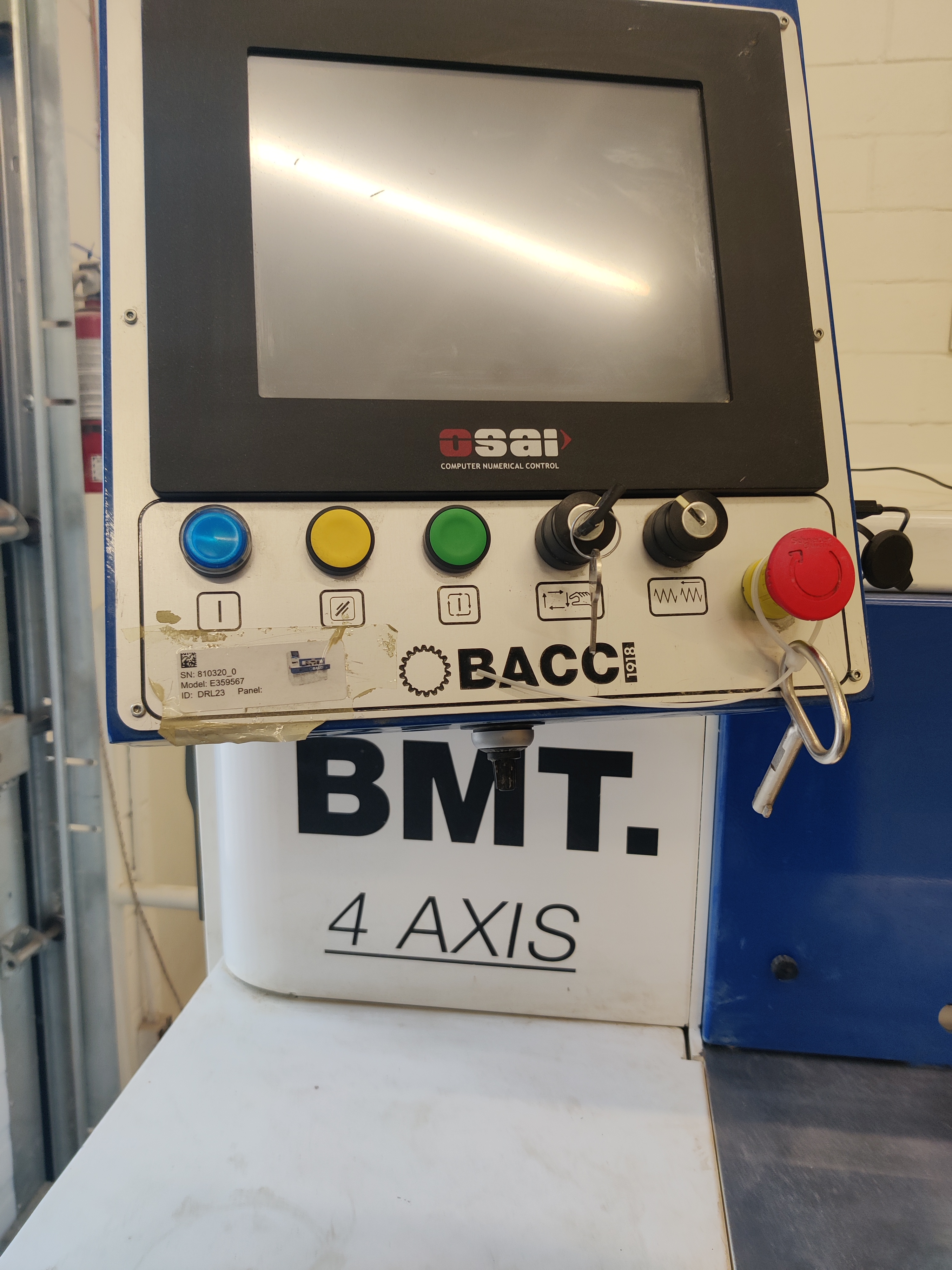 Used 2021 Bacci BMT 4-axis CNC end profilng machine