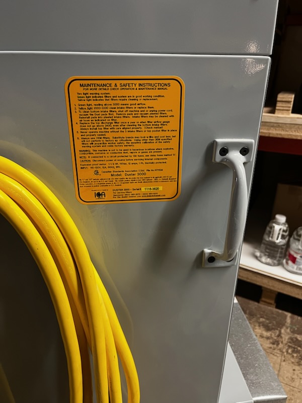 Used 2016 Island Clean Air Duster 3000