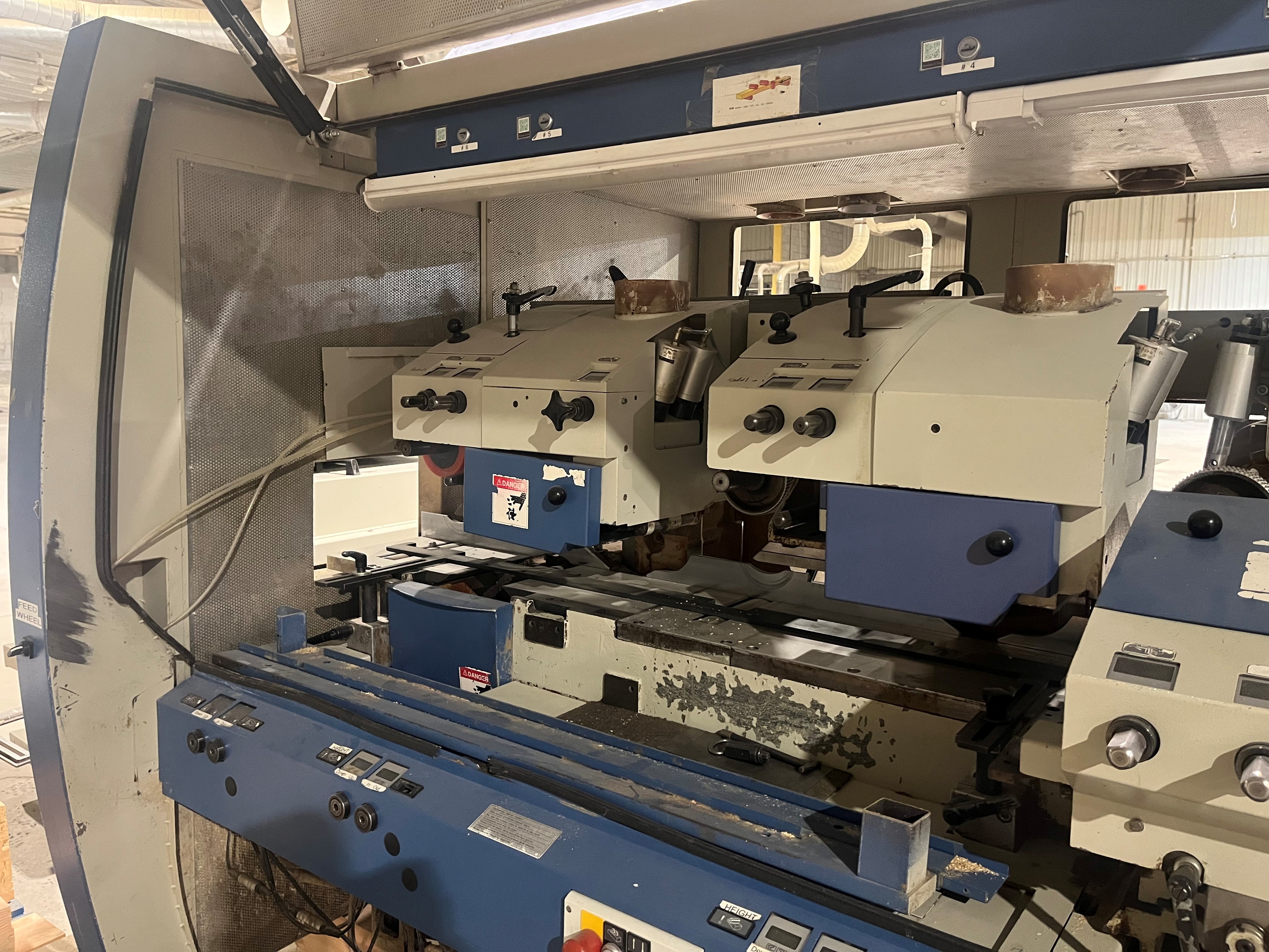 Used 2005 Weinig  Powermat 1000 6-Head Moulder With Assorment of Cutterheads