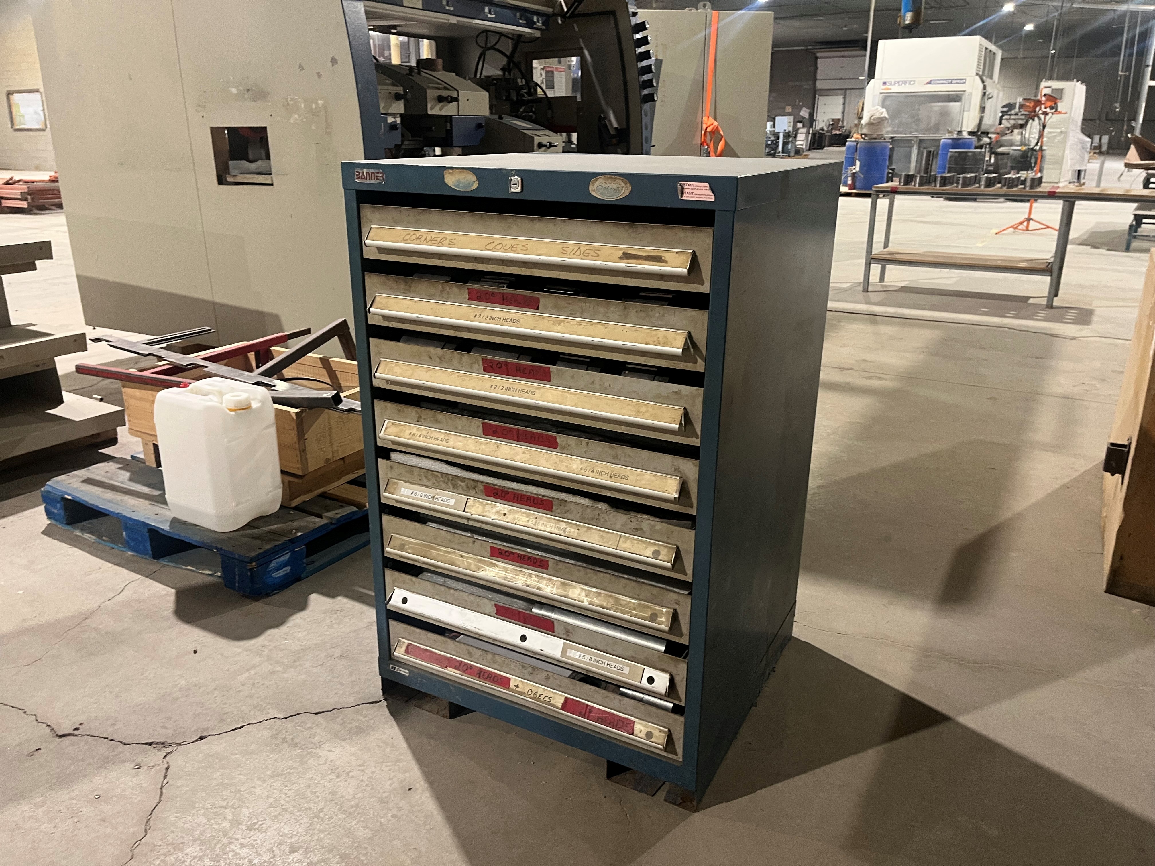 Used 2005 Weinig  Powermat 1000 6-Head Moulder With Assorment of Cutterheads