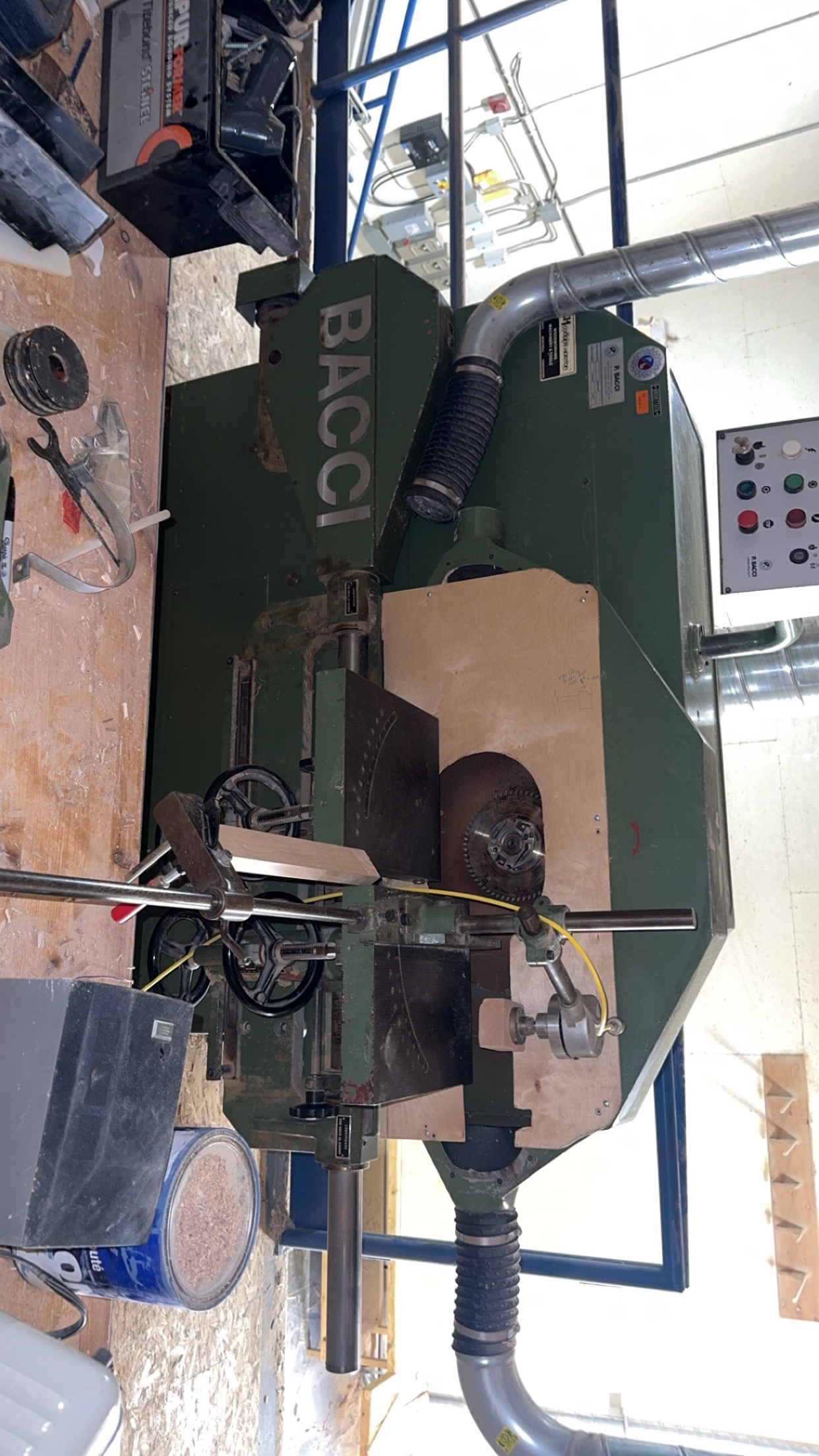 Used 1987 Bacci TSG 2T Round End Tenoner