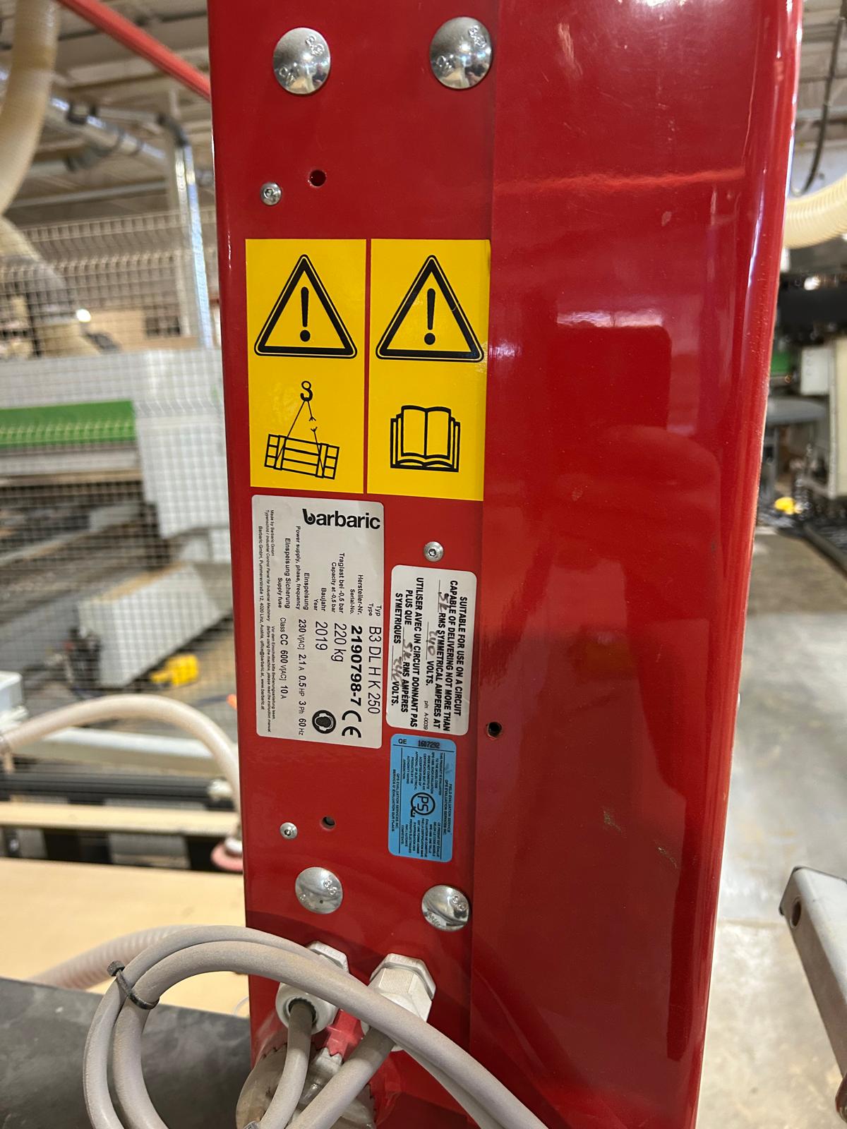 Used Barbaric UWL 5 Vacuum Lifter