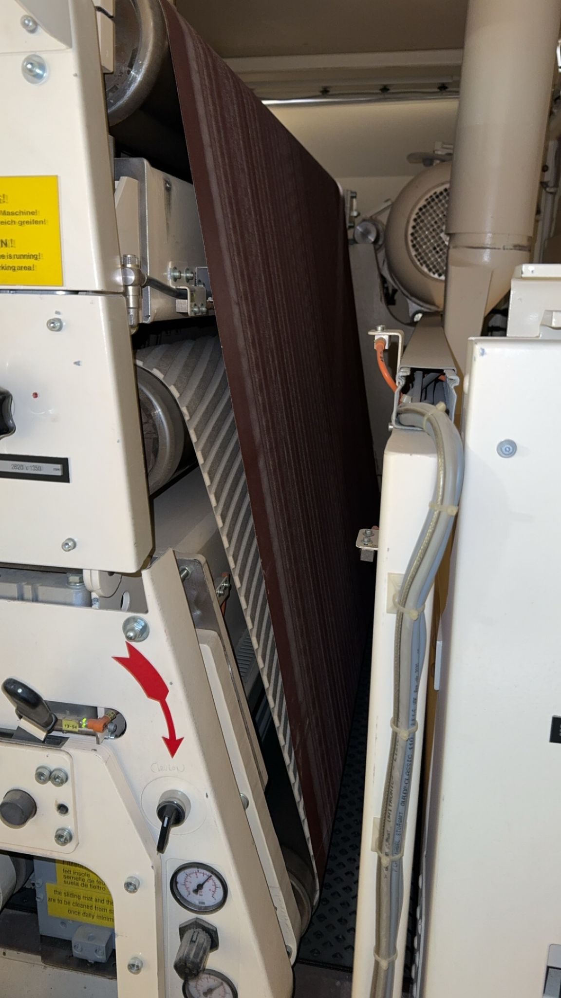 Used 2004 Heesemann MFA8-112 3-Head 53" Wide Belt Sander