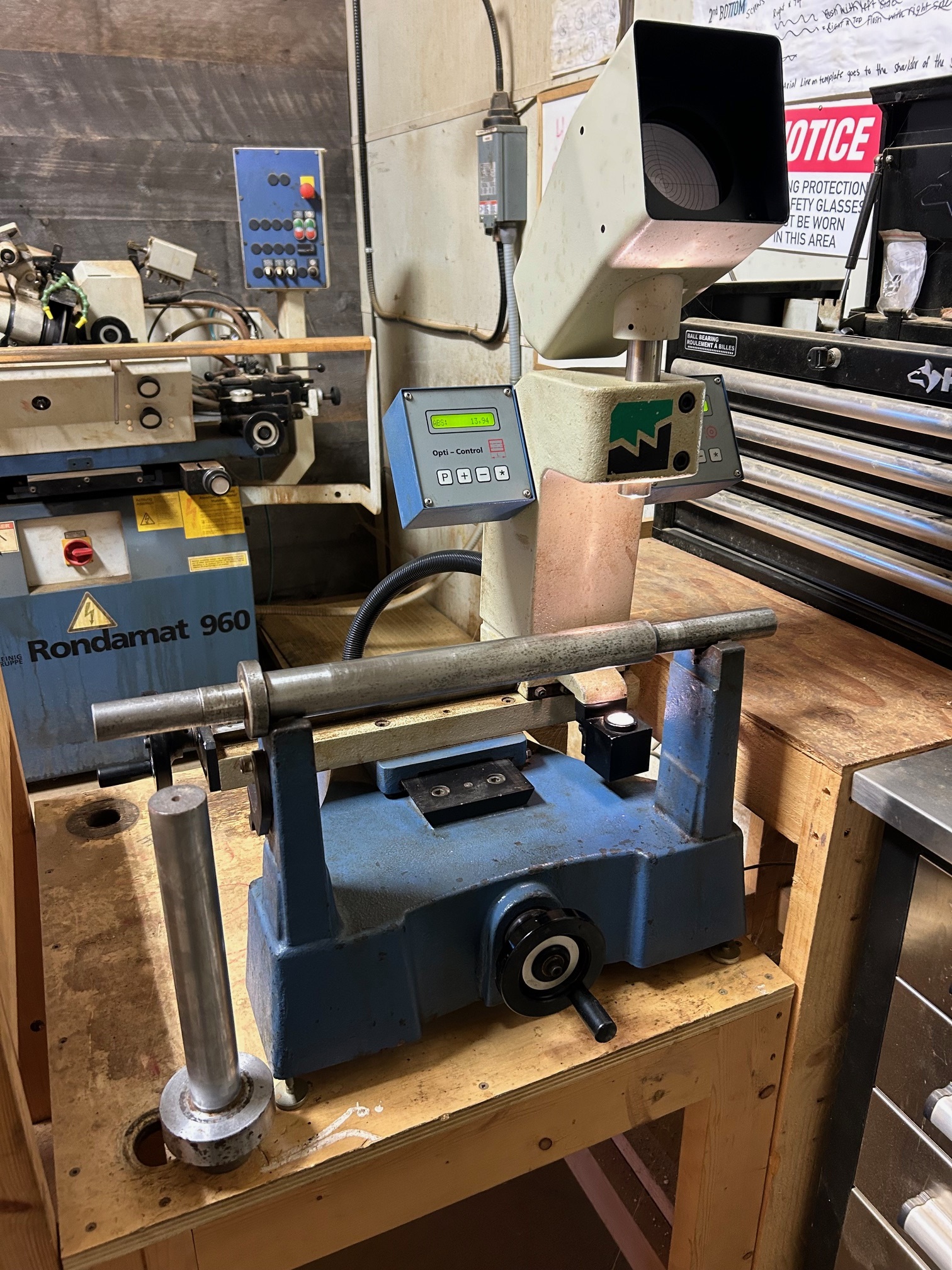 Used 2004 Weinig 970070 Opti-Control Measuring Stand (OCMS)