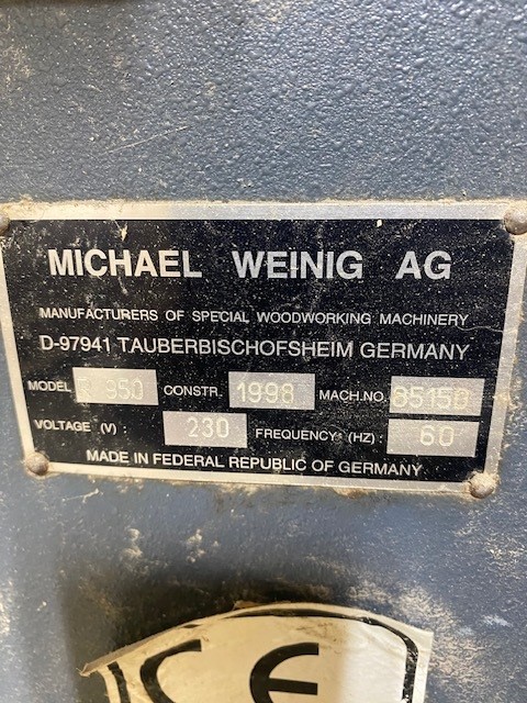 Used 1998 Weinig Rondamat R950 Profile Grinder