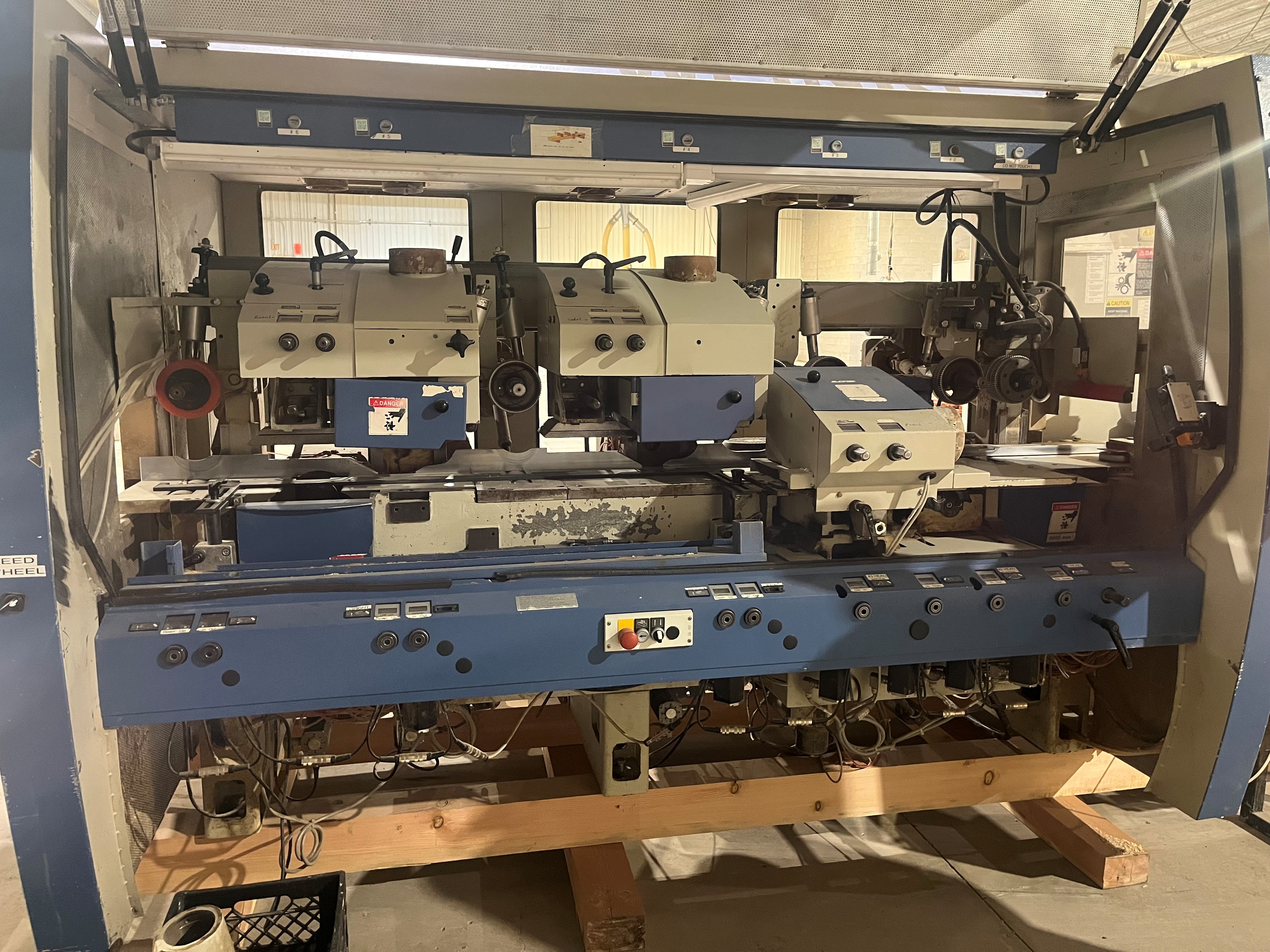 Used 2005 Weinig  Powermat 1000 6-Head Moulder With Assorment of Cutterheads