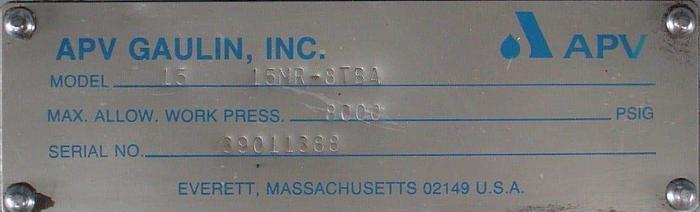 Used GAULIN LAB HOMOGENIZER – TWO STAGE – 8,000 PSI – RECONDITIONED