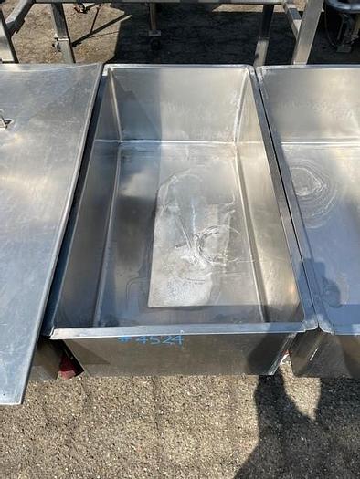 Used Stainless Steel 110 Gallon Meat Cart / Portable Tank