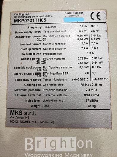 Used 2007 SCM Used CNC, Model is "Record 210 AL" 4 Axis CNC, 5' x 12' table