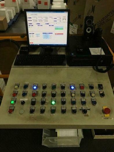 Used 52" PASABAN MODEL KD 1400 ROTARY KNIFE SHEETER W/ TWO SHAFTLESS BACKSTANDS