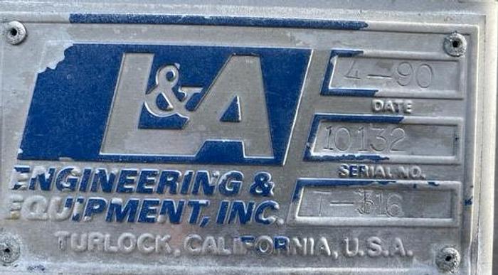 Used L&A Process System Inc 10-15 Ton Rotary Coil Hot Break