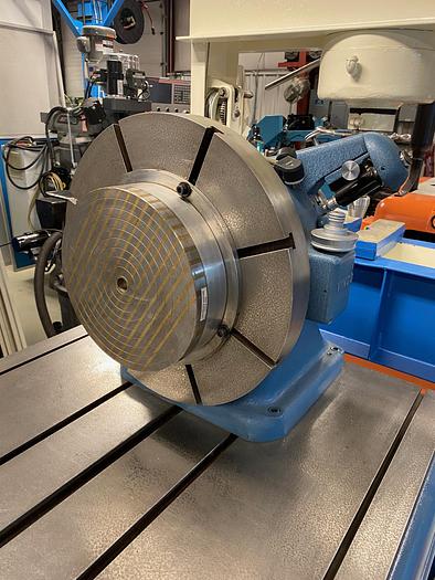 Used Vinco Precision Gear Inspection Unit Rotary Table, Tailstock on T-Slotted Base