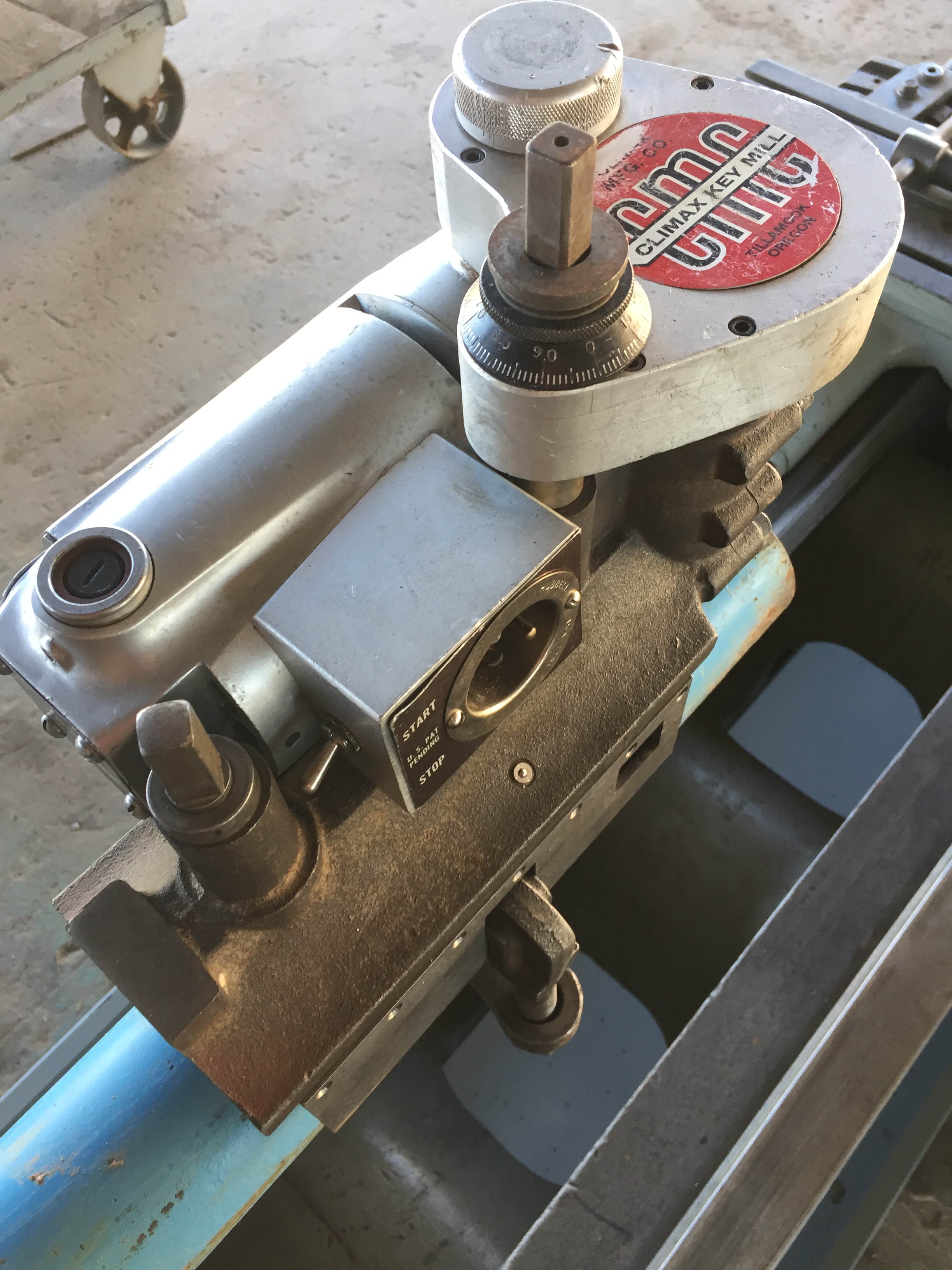 Used Climax Mdl. 65 Portable Keyway Milling Machine Shaft Clamp with Hardware 120 V.A.C.