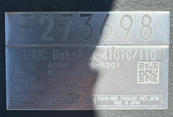 Used FANUC M-410iC/110 NEW NEVER USED 4 AXIS PALLETIZING ROBOT WITH R-30iB PLUS CONTROLLER