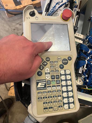 Used Several Kawasaki RS010L A 6 Axes Robot with Kawasaki E01 Controller, 10kg x 1925mm Reach, Never Used