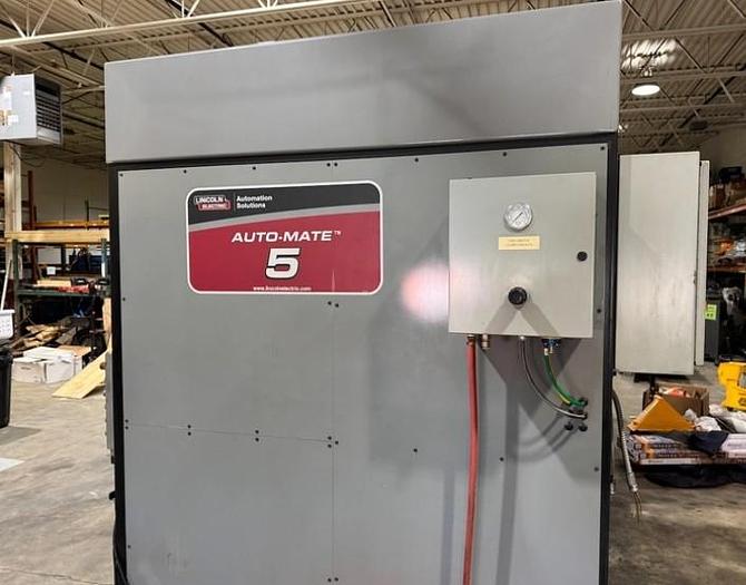 Used 2015 LINCOLN ELECTRIC AUTO-MATE 5 WITH FANUC ARC MATE 0iB ROBOTS AND R-30iB MATE CONTROL