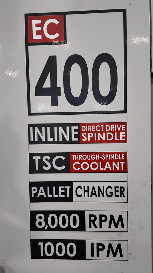 Used HAAS EC 400 TWIN PALLET HORIZONTAL MACHINING CENTER