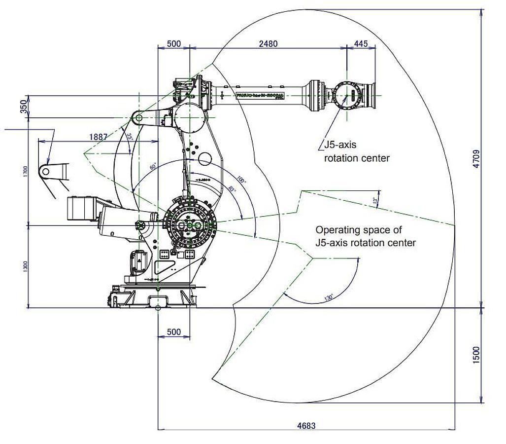 Used 2020 FANUC M-2000iA/900L 6 AXIS ROBOT WITH R-30iB CONTROL