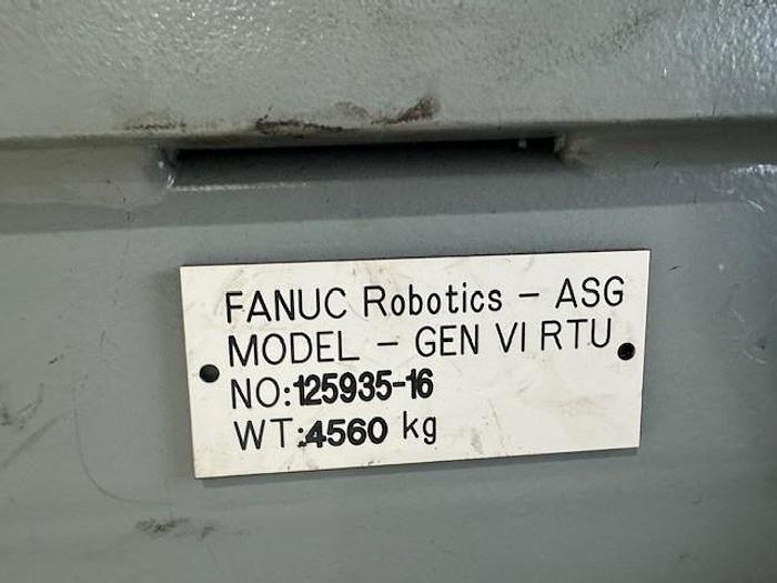 Used FANUC  R-2000iB/125L ROBOT STAND MOUNTED ON 61' FANUC GEN VI RTU WITH R-30iB CONTROLLER, 2015