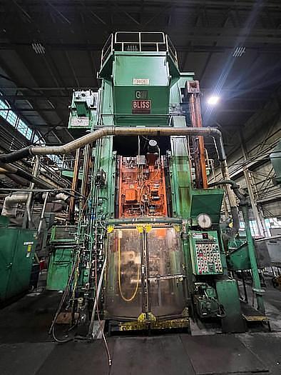 Used EW BLISS SE1-1500-54-60 STRAIGHT SIDE SINGLE CRANK PRESS ECCENTRIC GEARED