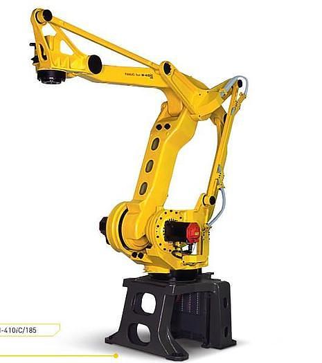 Used 2017 FANUC M410iC/185 PALLETIZING ROBOT WITH R-30iB 185 KG X 3143 MM REACH FOR SALE