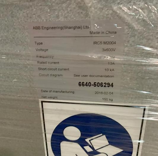 ABB NEW NEVER USED IRB 6640 WITH IRC5 CONTROL TEACH & CABLES