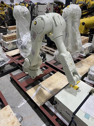 Used MULTIPLE LIGHTLY USED KAWASAKI  ROBOTS MODEL RS020N 6 AXIS 20KG X 1725MM REACH ROBOTS WITH E01 CONTROLLERS AND CUBIC S